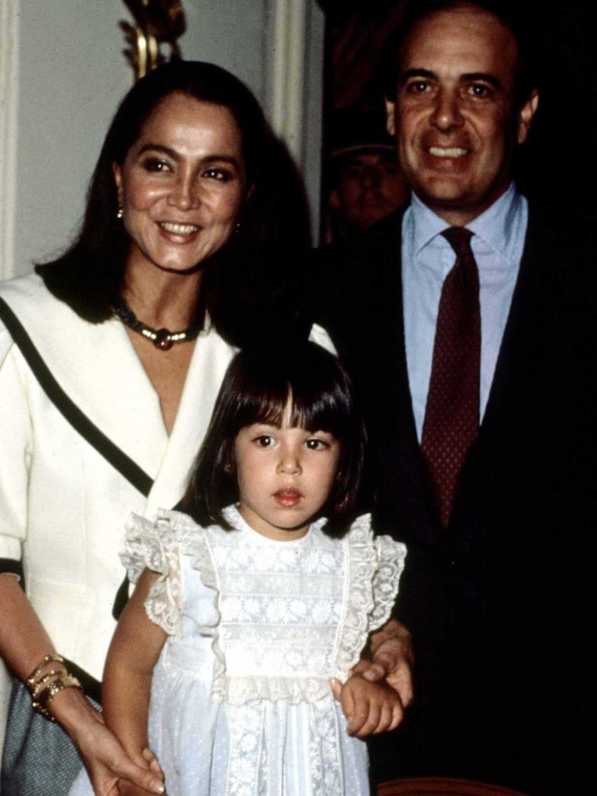 Isabel Preysler, Carlos Falcó y su hija Tamara Falcó Preysler.