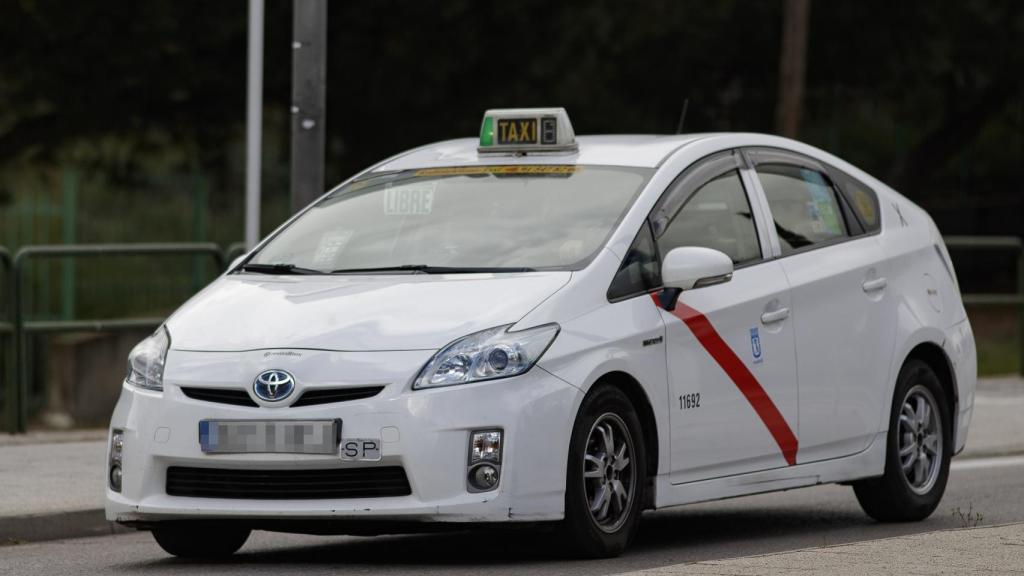 Uno de los vehículos de la flota de taxis de Madrid.