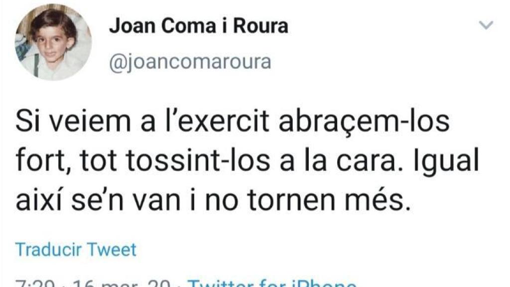 Tuit de Joan Coma