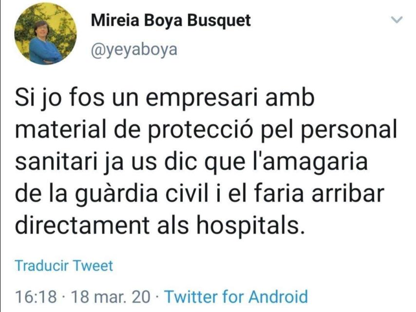 Tuit de Mireia Boya