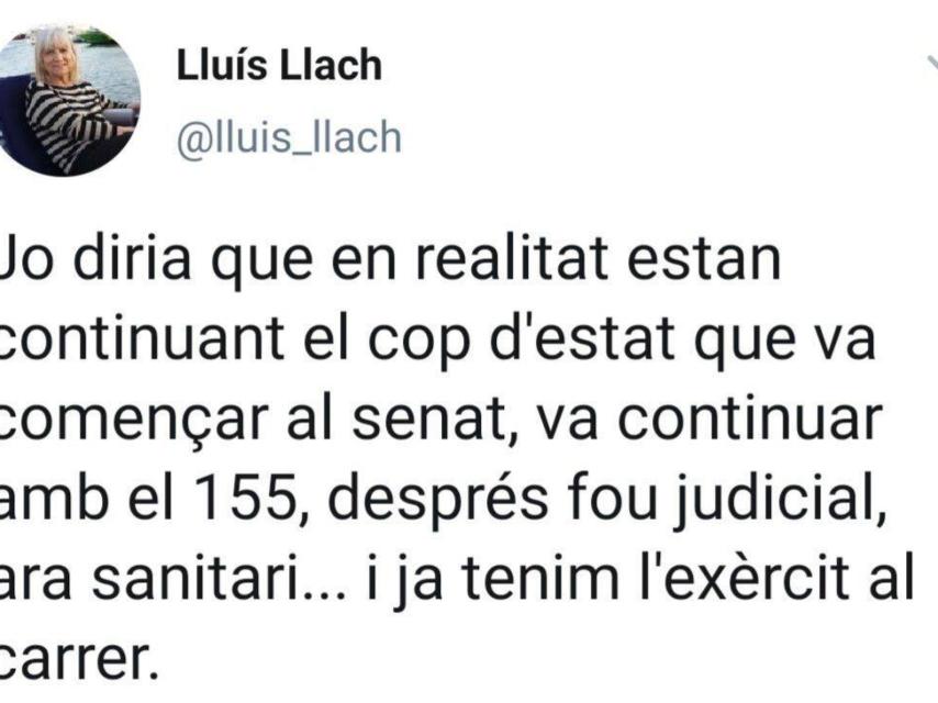 Tuit de Lluis Llach