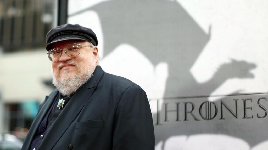 George R. R. Martin, en una de las presentaciones de 'Juego de Tronos' (HBO)