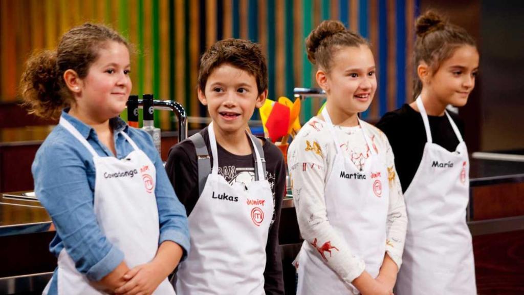 Covadonga, Lukas, Martina y María, finalistas de 'Masterchef Junior'