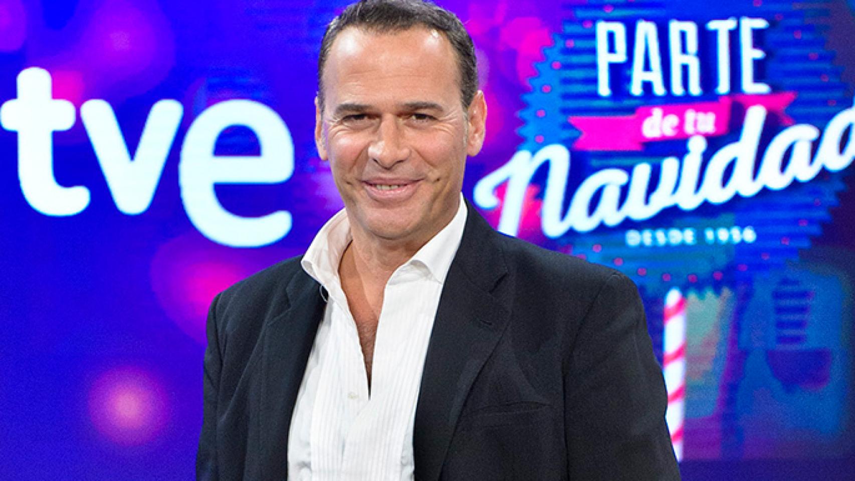 Carlos Lozano en la presentación de la Navidad de TVE en 2014 (RTVE)