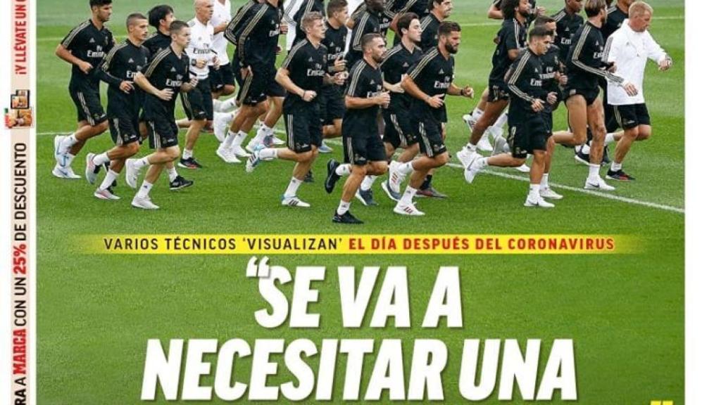 La portada del diario MARCA (21/03/2020)