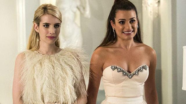 Emma Roberts y Lea Michele en 'Scream Queens' (FOX)