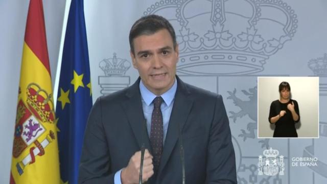 Pedro Sánchez, en Moncloa.