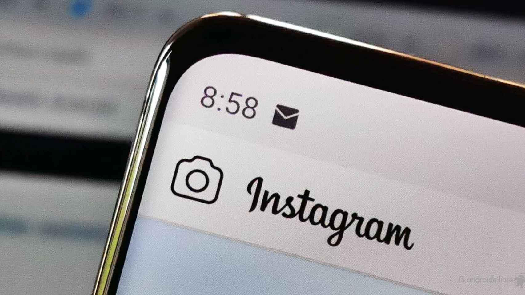 Instagram en un teléfono móvil.