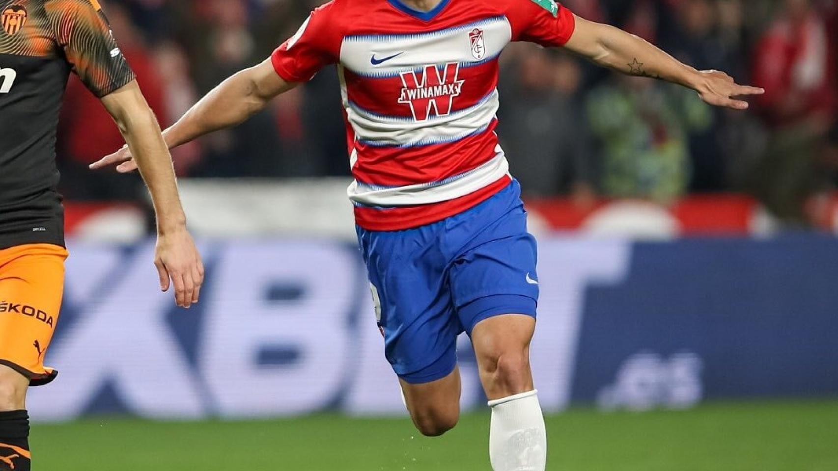 Roberto Soldado, en un partido del Granada