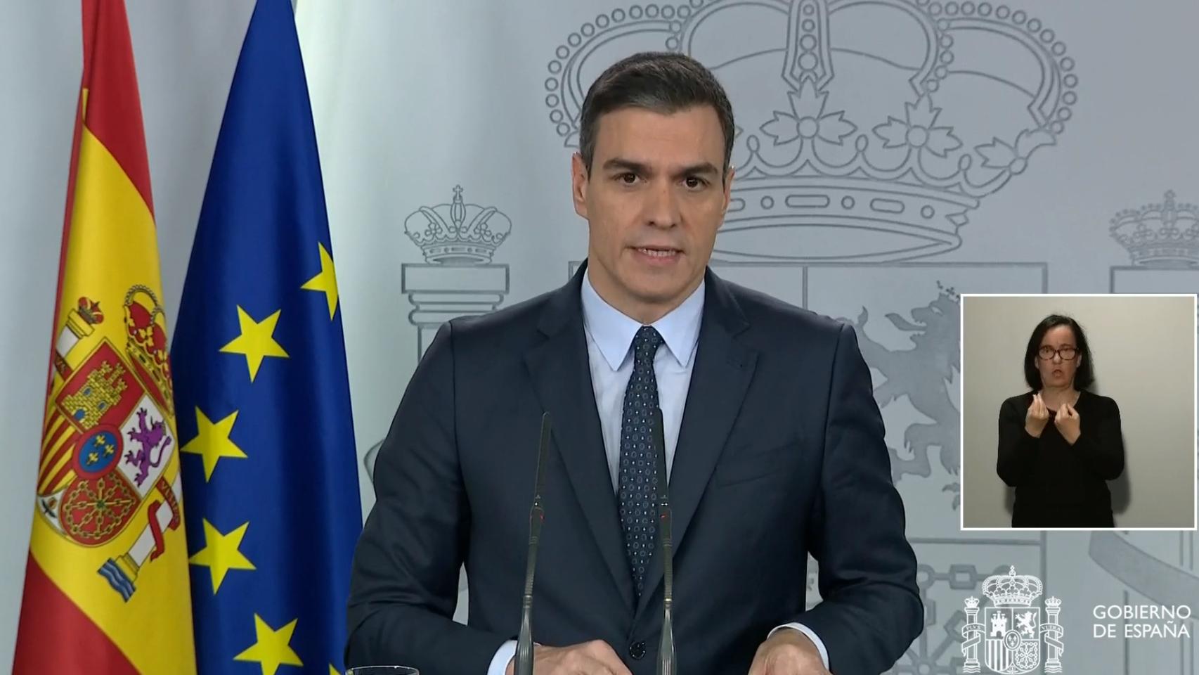 Pedro Sánchez, en la Moncloa.