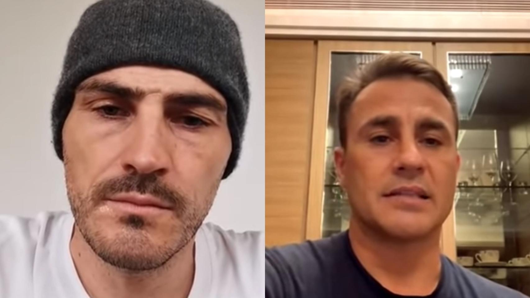 Iker Casillas y Fabio Cannavaro