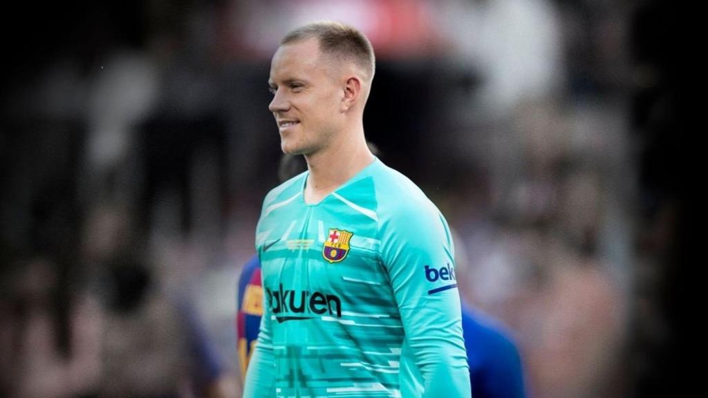 Marc-André Ter Stegen, durante un partido de esta temporada