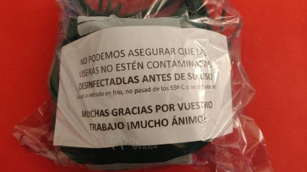 Paquete con pantallas de protección