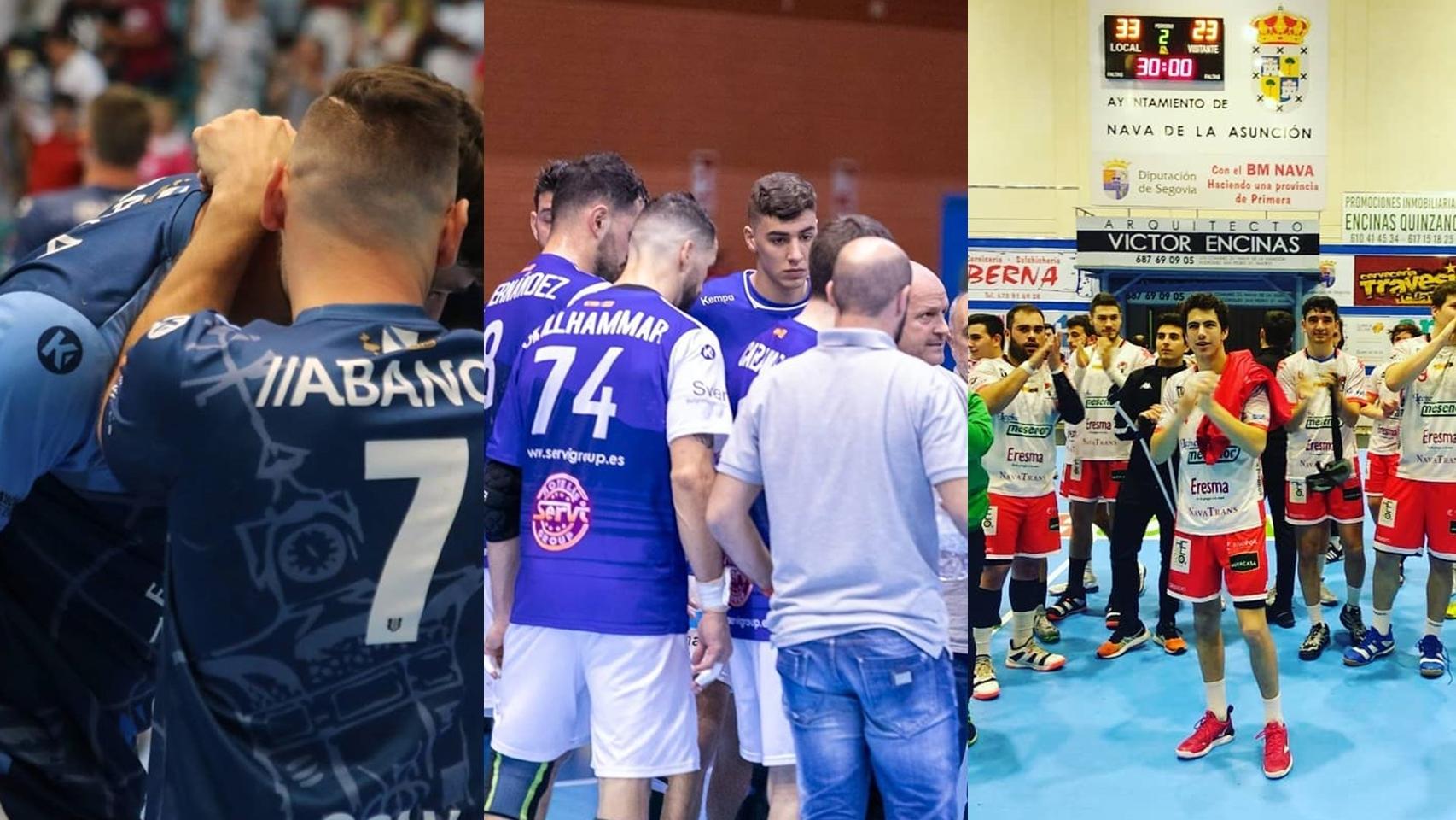 Balonmano Cangas, Balonmano Benidorm y Balonmano Nava