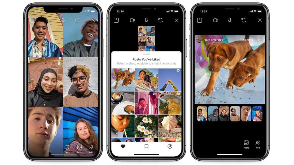 Nueva función co-watching en Instagram.