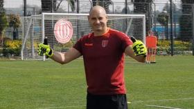 Paco Ruiz, durante un entrenamiento con su equipo