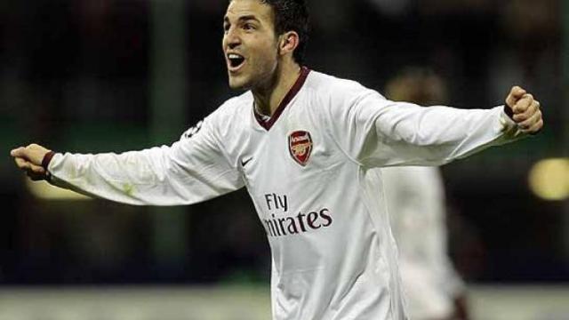 Cesc Fábregas, durante un partido con el Arsenal