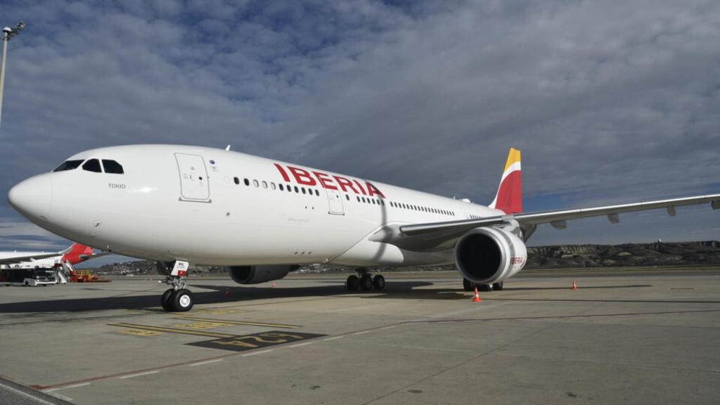 Uno de los aviones de Iberia.