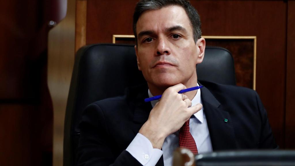 El presidente del Gobierno, Pedro Sánchez, en el pleno para la renovación del estado de alarma.