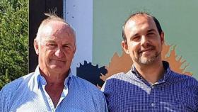 Narciso Arranz Cerezo y Pablo Bellido en la foto que ha publicado en Twitter el presidente de las Cortes