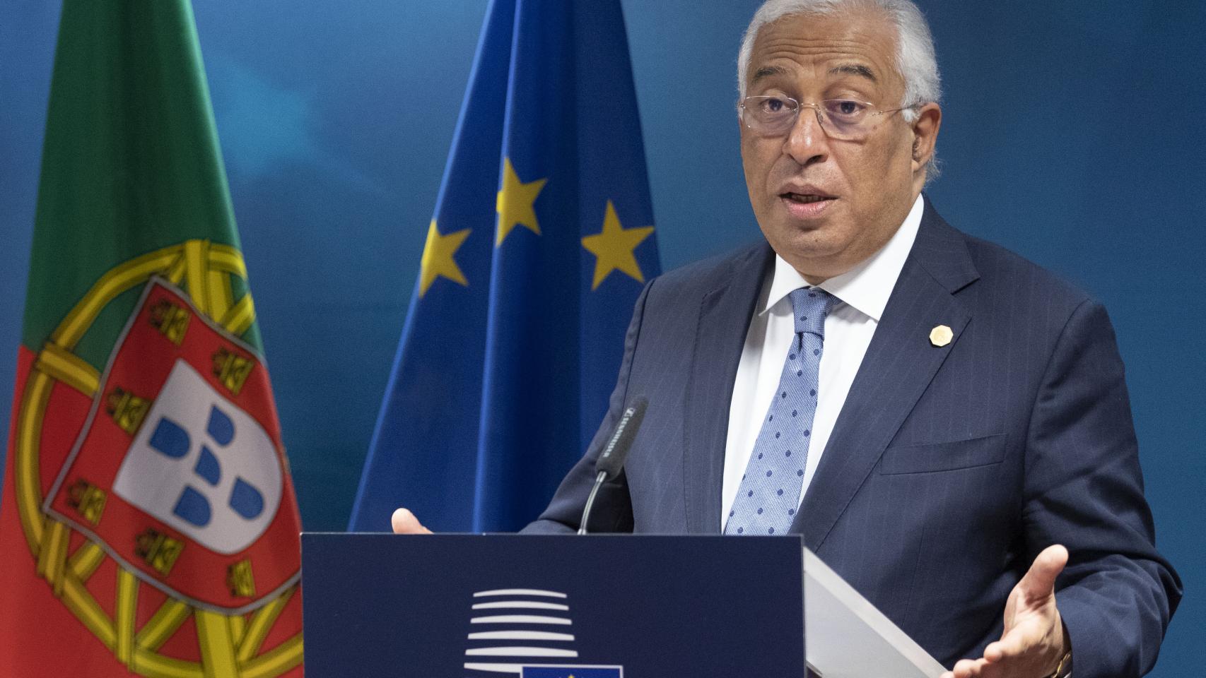 El primer ministro portugués, António Costa, durante una cumbre de la UE