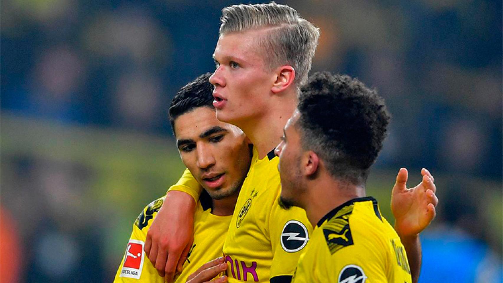 Achraf, Haaland y Jadon Sancho