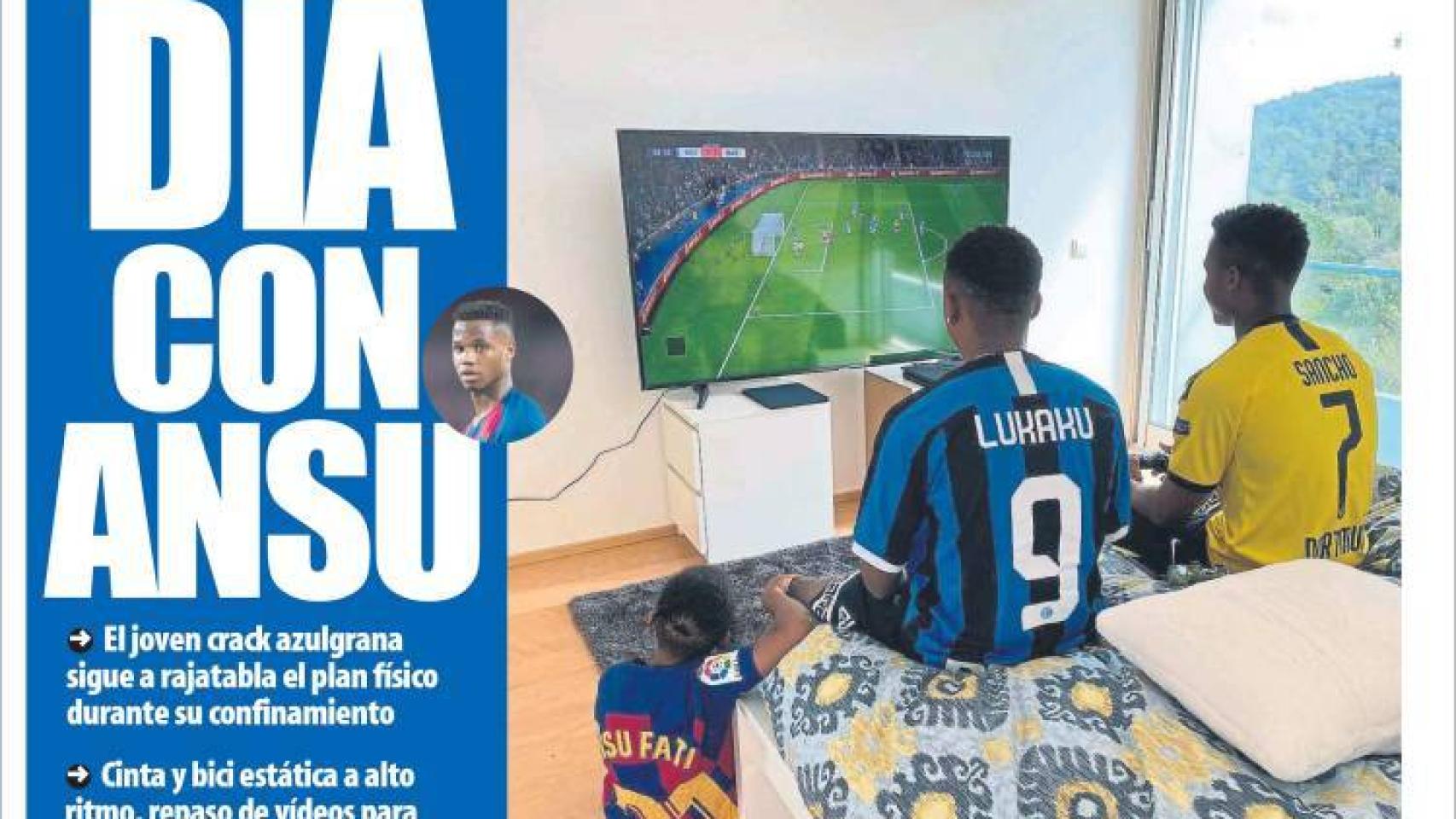 La portada del diario Mundo Deportivo (30/03/2020)
