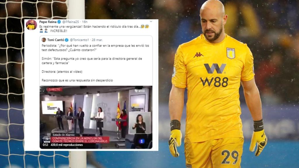 Pepe Reina y su tuit