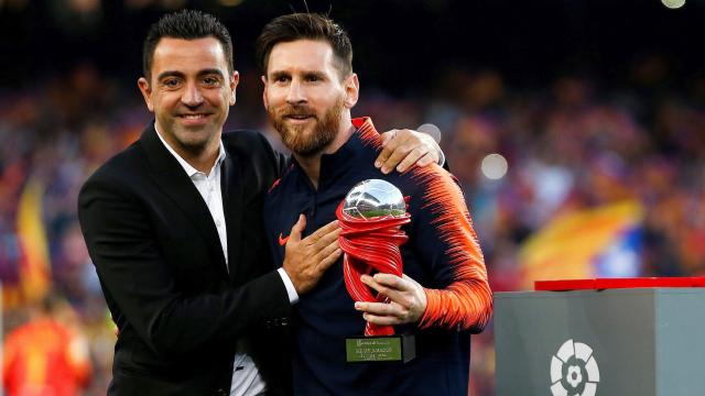 Xavi y Messi