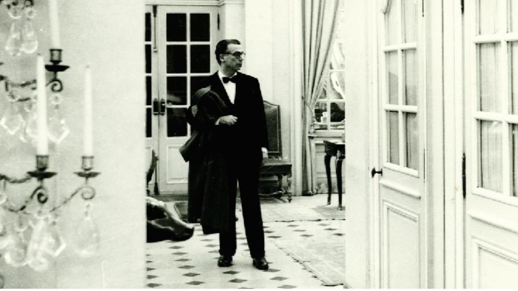 Cristóbal Balenciaga retratado por Juan Gyenes