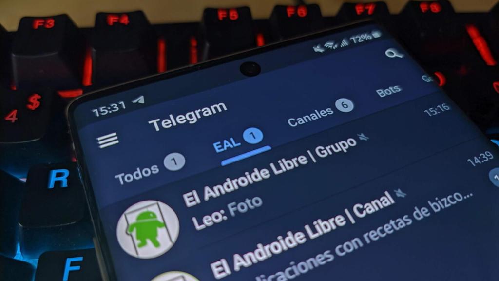 Captura de pantalla de Telegram, en una imagen de archivo.