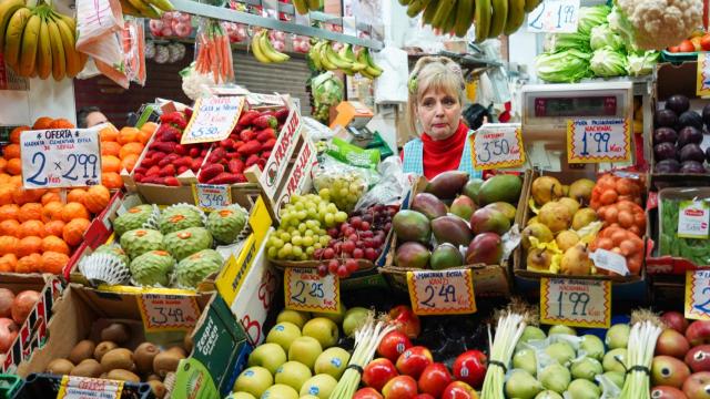 Mercado de Triana (Sevilla) en el tercer día de alarma.