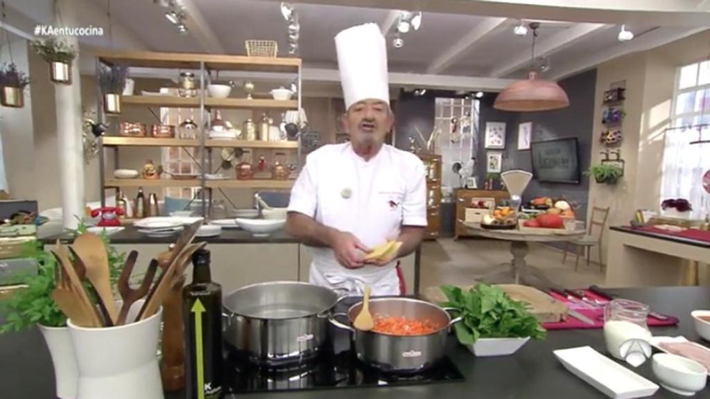 Karlos Arguiñano, durante su programa en Antena 3.