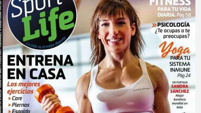 Sandra Sánchez, portada en Sport Life del mes de abril