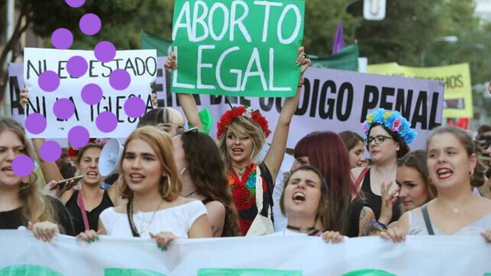 Una manifestación por el derecho al aborto.