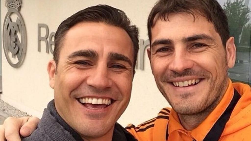 Cannavaro y Casillas