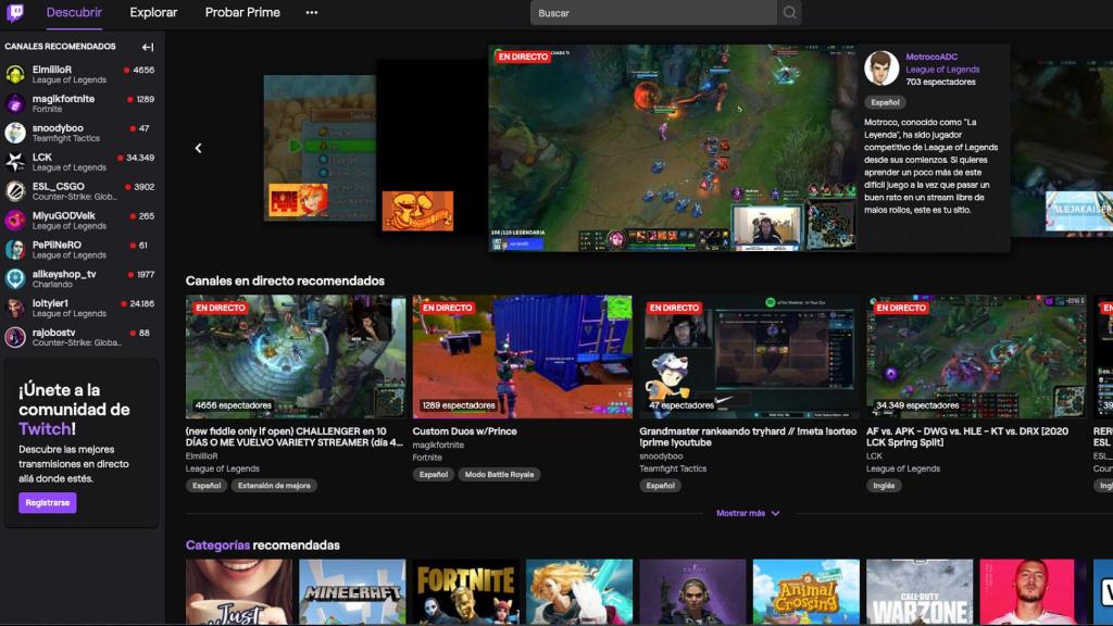 Twitch se ha convertido en la principal plataforma para los streamers.