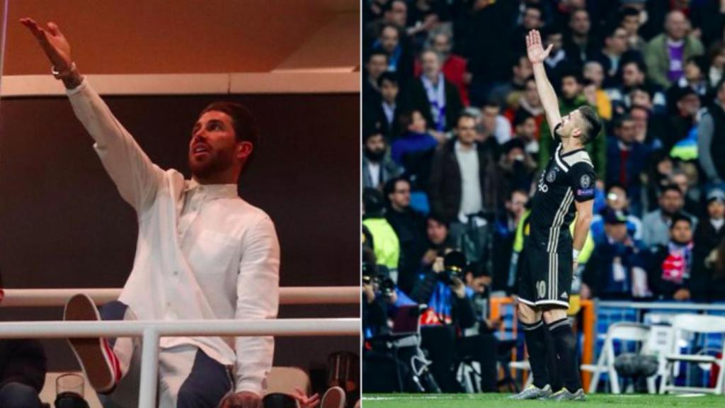 La provocación del Ajax contra Sergio Ramos