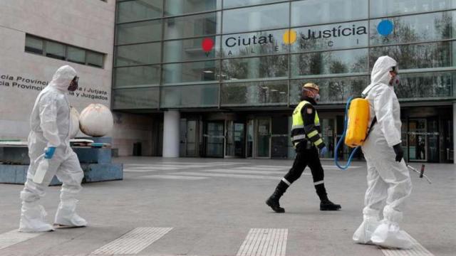 Desinfección de Juzgados de Valencia./