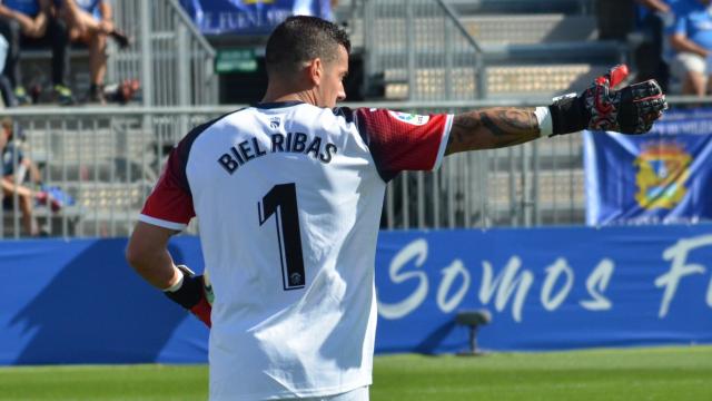 Biel Ribas, con el Fuenlabrada