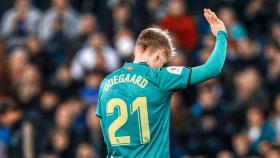 Martin Odegaard, durante un partido con la Real Sociedad