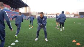 Fran Balaguer, entrenando con el Dinamo Brest