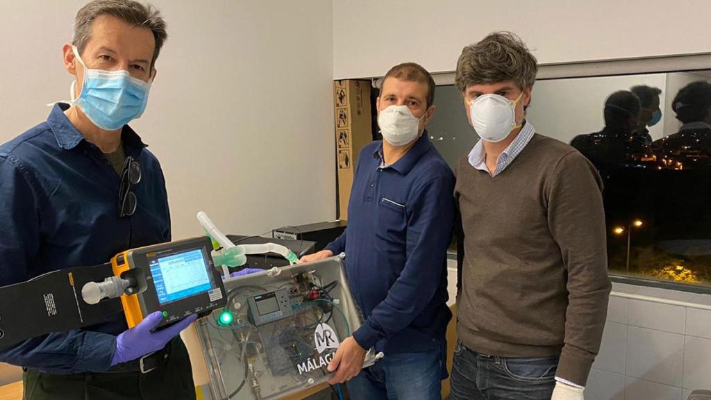 Uno de los ventiladores desarrollado por investigadores de la Universidad de Málaga.