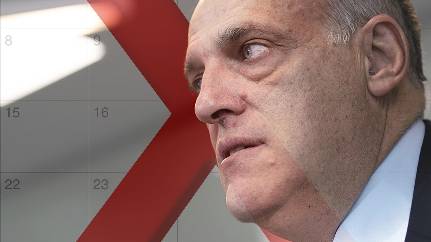 Javier Tebas y el calendario de septiembre