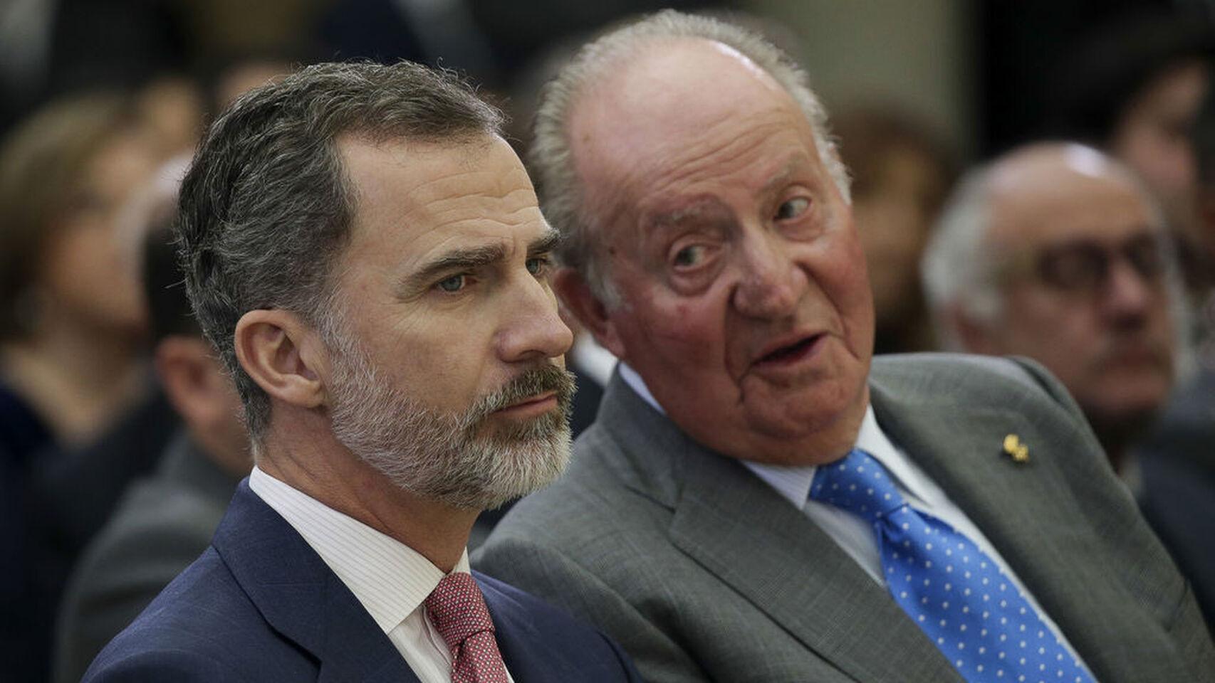 Felipe VI y Juan Carlos I.