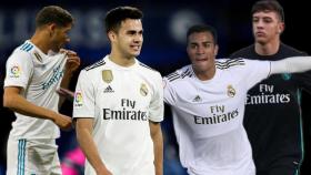 Achraf Hakimi, Sergio Reguilón, Reinier y César Gelabert