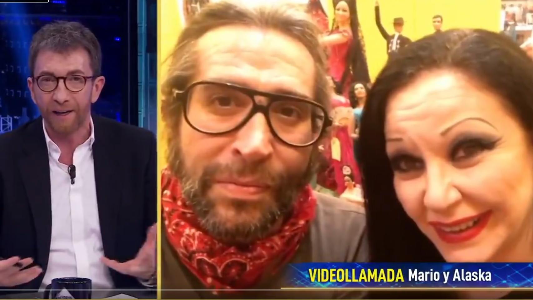 Alaska y Mario Vaquerizo, en 'El Hormiguero'.