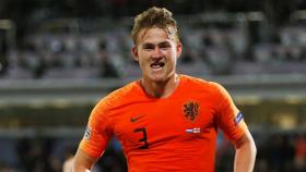 De Ligt, en un partido de la selección de Holanda