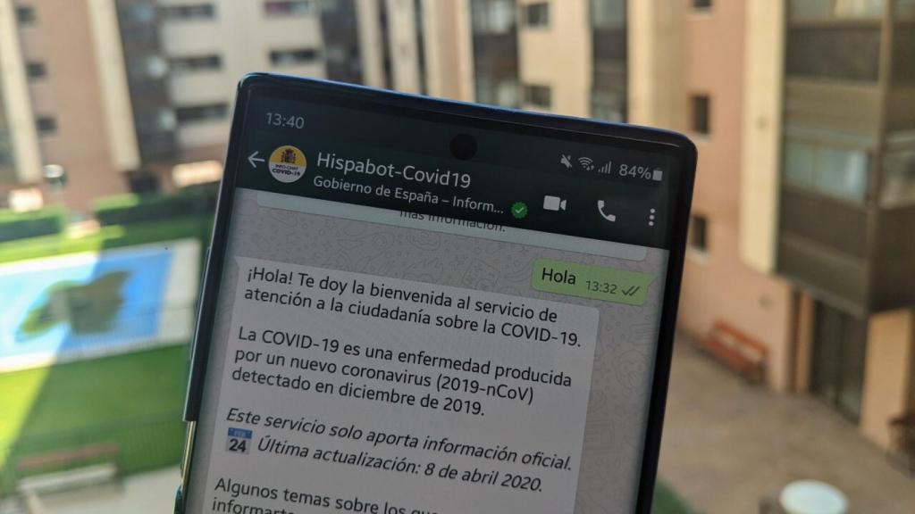 Hispabot, el bot de información del Gobierno sobre el coronavirus.