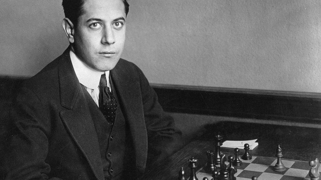 El ajedrecista cubano José Raúl Capablanca, que se proclamó campeón del mundo en 1921.